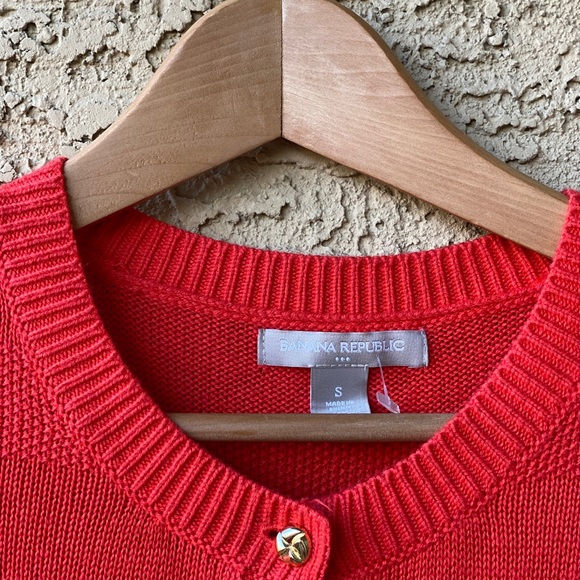 Banana Republic | Tomato Color Cardigan - Picture 6 of 7
